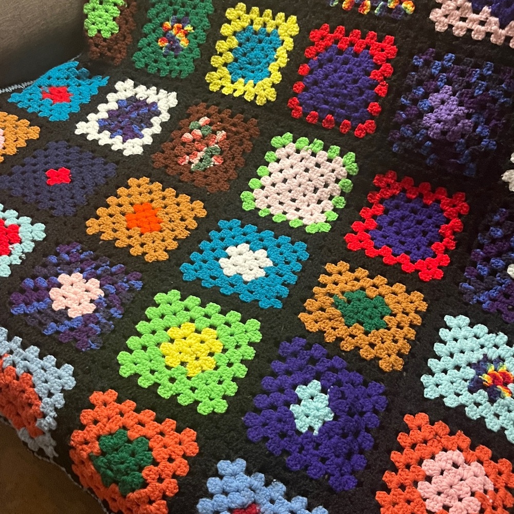 Crochet Granny Square Blanket